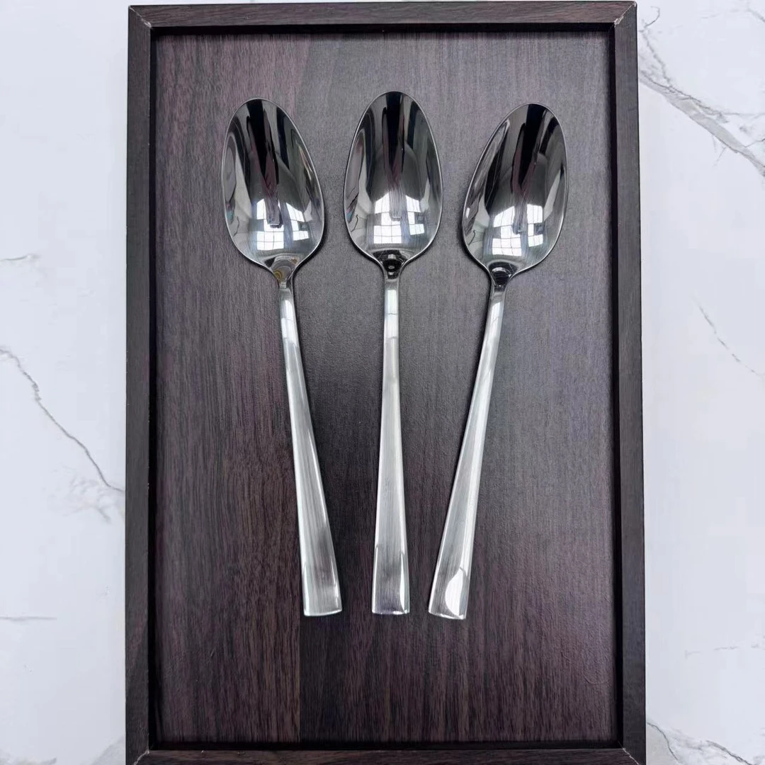 【三支装】18/10不锈钢勺子主餐勺分餐勺拌饭勺喝汤调羹精致吃饭勺