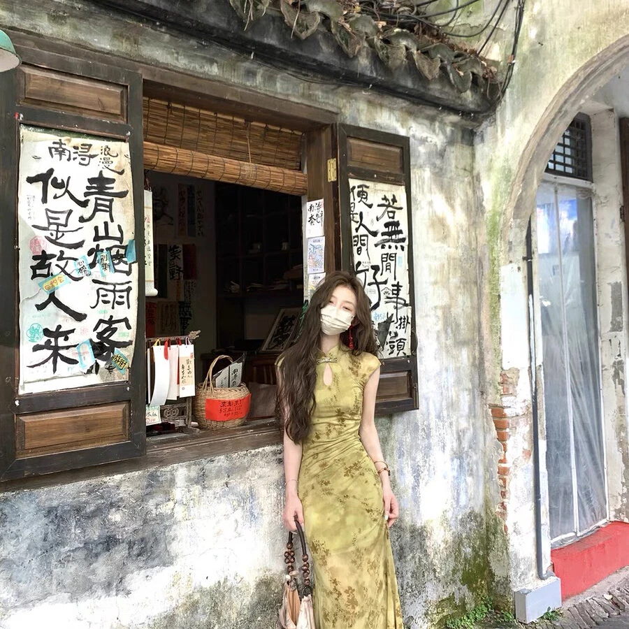 美树 Y.JIA 伊嘉-国风新中式改良旗袍修身显瘦连衣裙 1060-5