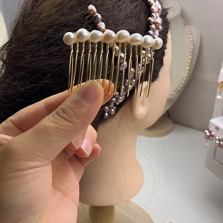 淡水珍珠未镶嵌发饰