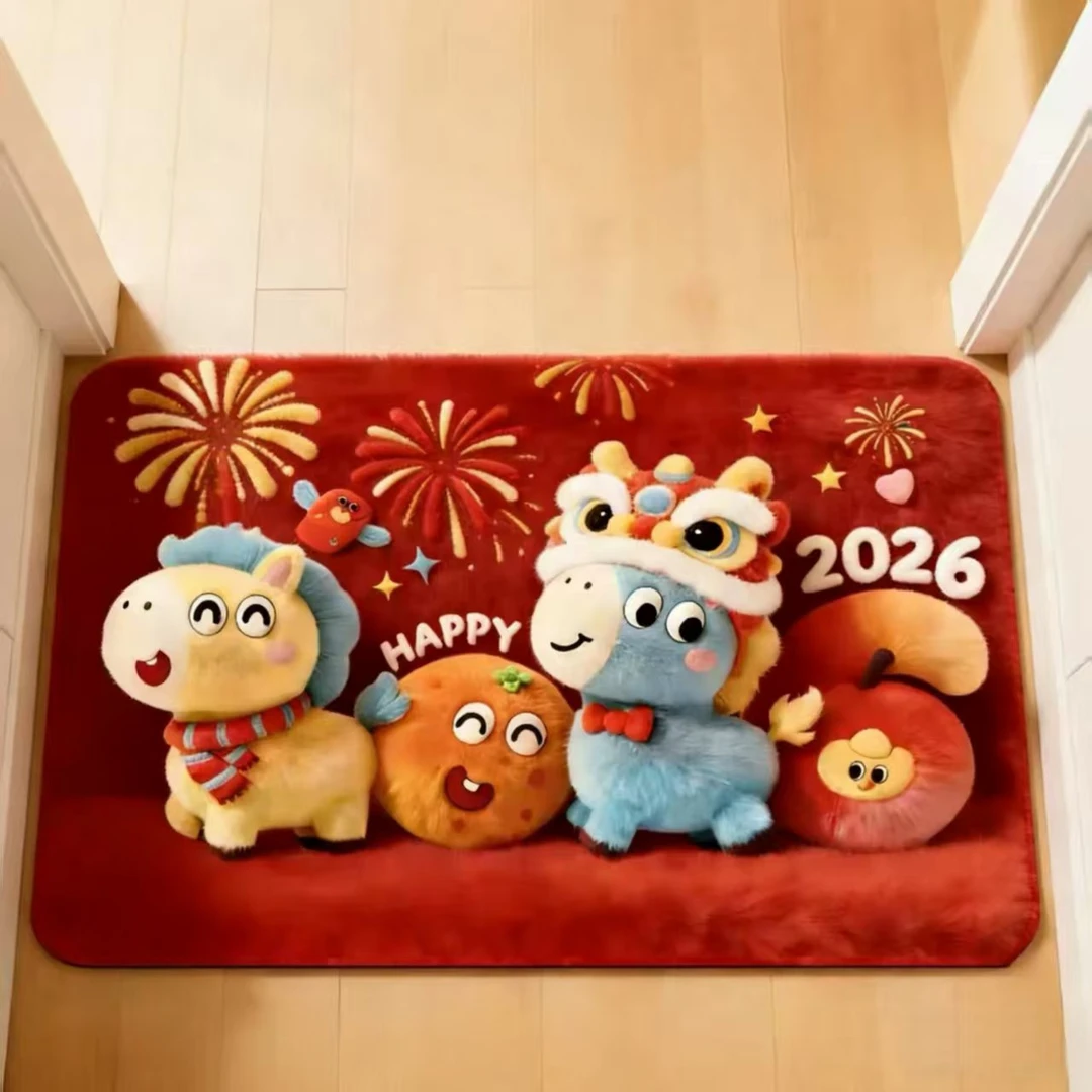 5D醒狮小马新款入户门地垫客厅卧室厨房卫生间脚垫浴室防滑垫