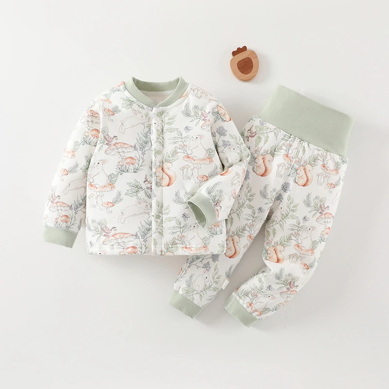 婴儿分体60克薄棉高腰套-346