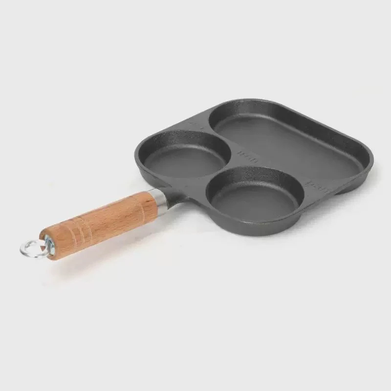 煎鸡蛋汉堡机不粘小平底家用煎锅麦饭石早餐煎锅模具四孔煎蛋神器