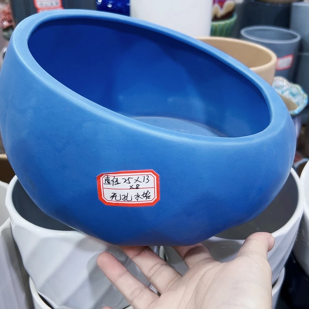 外贸尾单陶瓷花盆凑单10米包邮