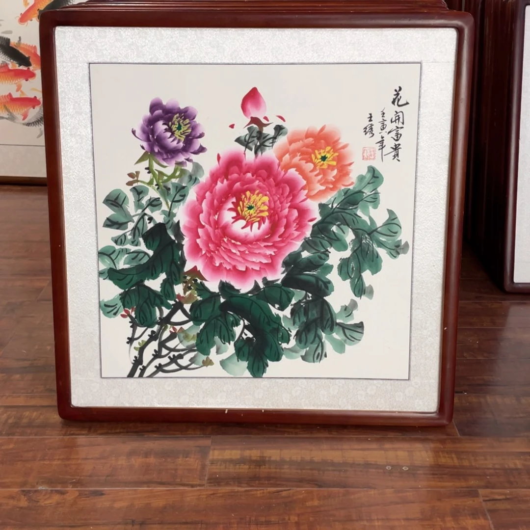 国画带框尺寸63*63厘米