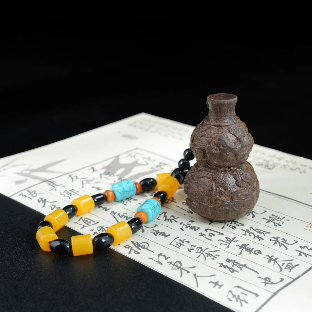 星辰珠宝原创设计檀木葫芦把件