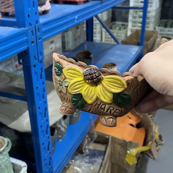 陶瓷花盆单场满9.9发13*8*7