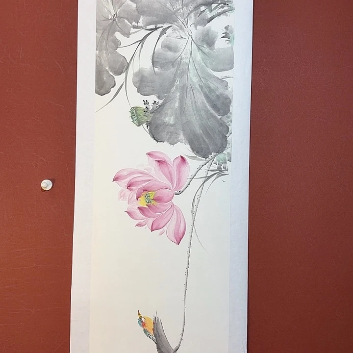 国画听兰老师花鸟