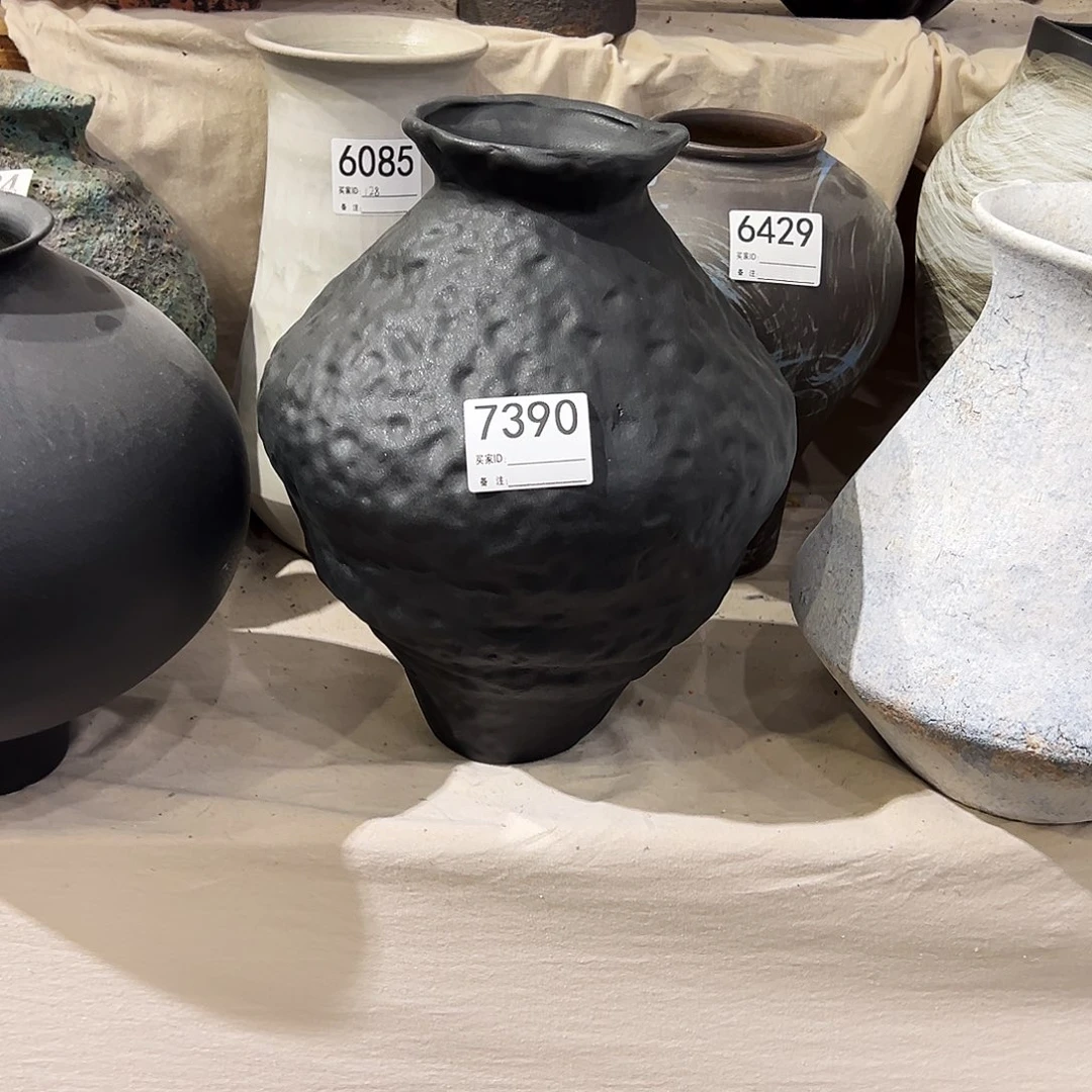 瓶7390高32口8陶瓷花瓶无孔