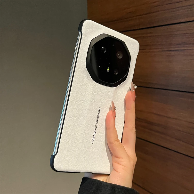 素皮无边框适用华为mate70RS非凡大师手机壳新款M60/50/40pro男女