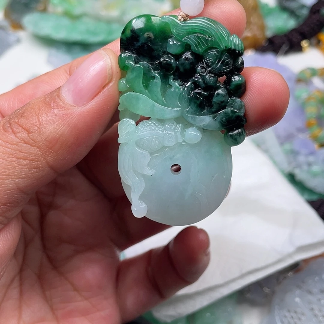 颈饰未镶嵌翡翠翡玉缘翡翠