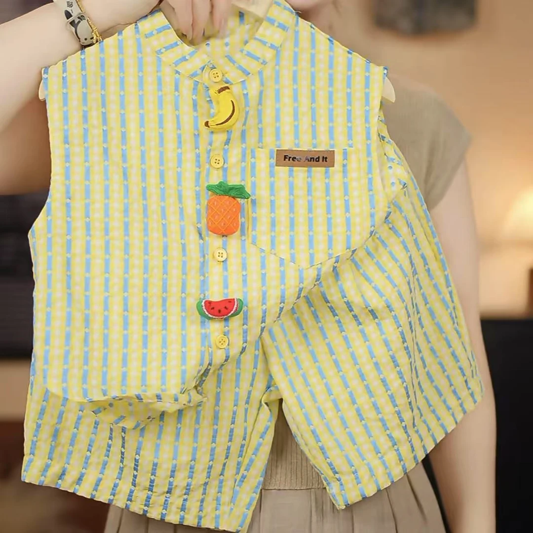 【珍宝推荐】男女童夏装中国风衫套装中小童新款儿童夏季休闲童装