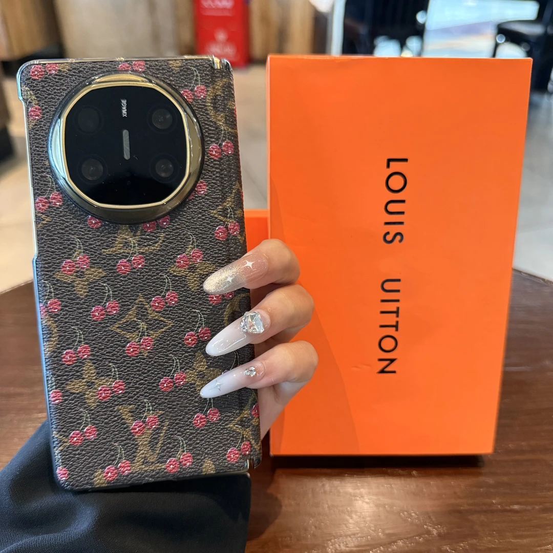 带中轴折叠华为matex6手机壳老花皮质适用mateX5典藏版复古X3轻奢