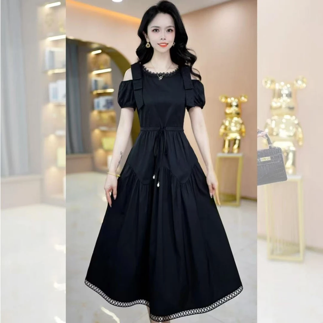 【连衣裙】2025优雅新款气质时尚大气减龄收腰显瘦连衣裙