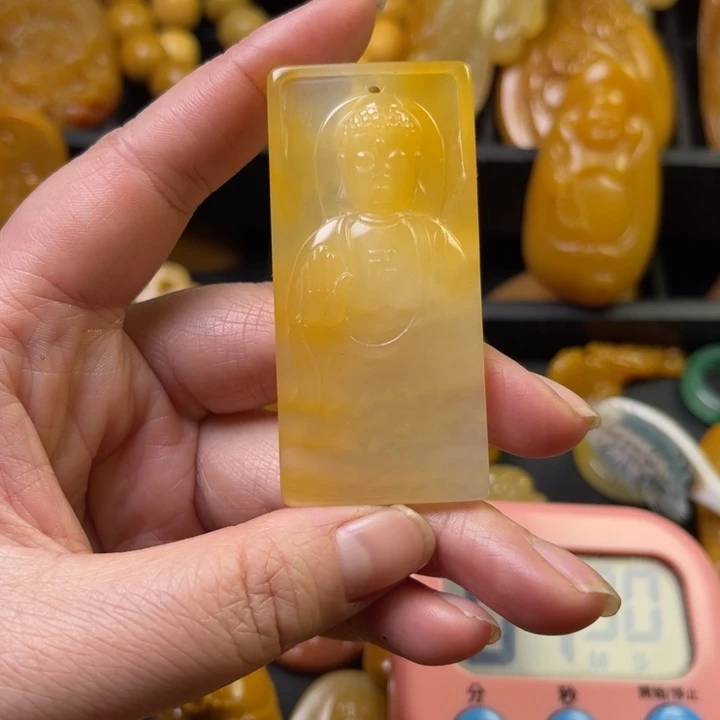 石英质玉吊坠(不含链)未镶嵌铜****袁