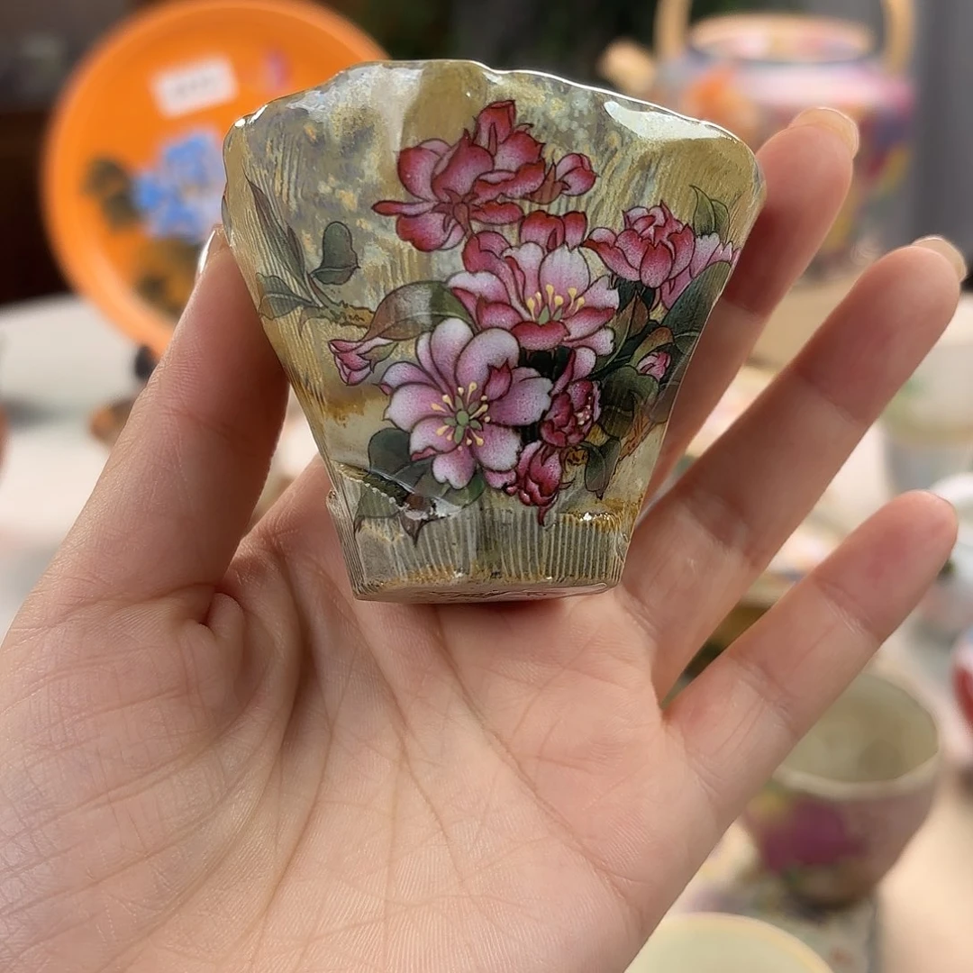 妮***侠景德镇手绘高温釉下彩陶瓷茶具