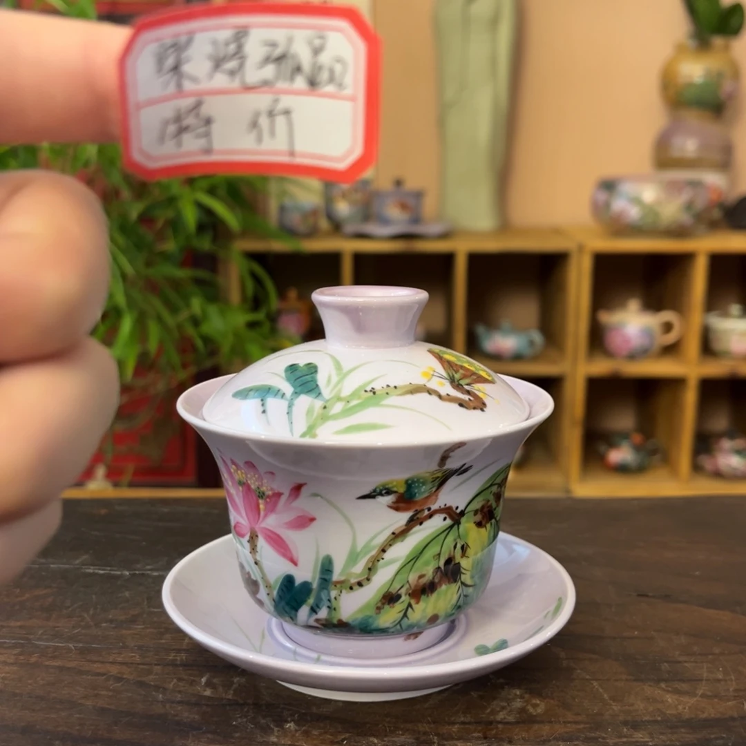 柴烧手工手绘陶瓷