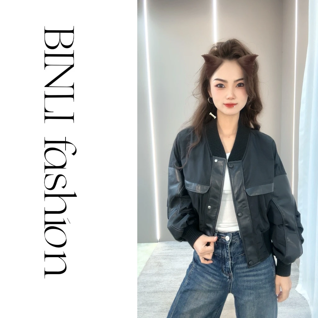 【BINLI】2025新款轻奢绵羊皮 真皮外套
