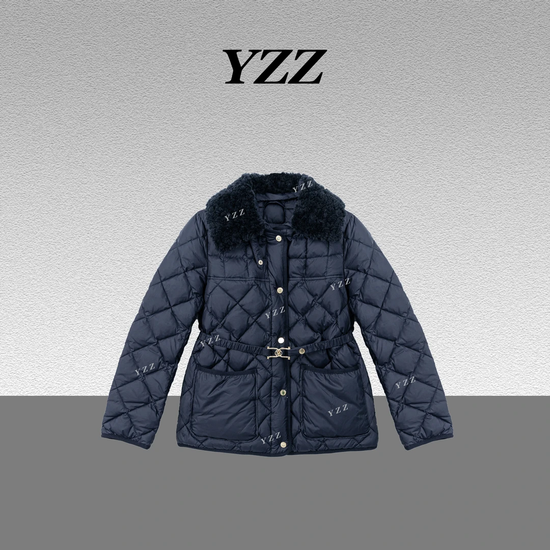 YZZ“白月光”新国标90白鹅绒宽松小香气质羽绒服外套 680570