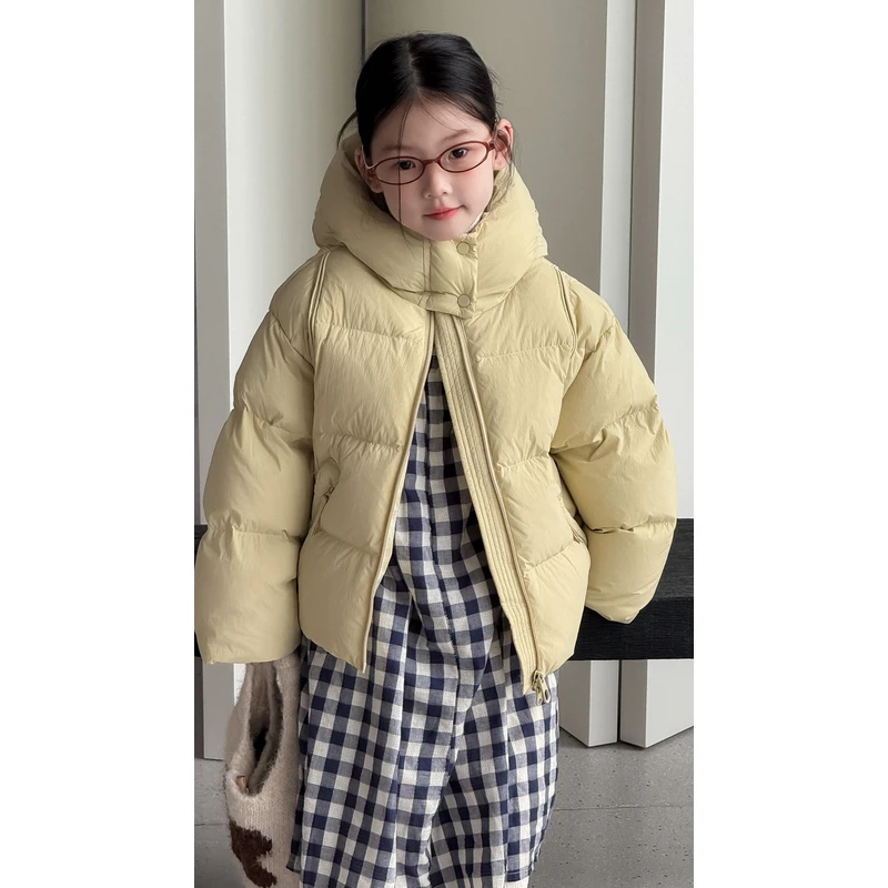 （面包服）新国标90绒短款羽绒服7948短款面包服男女童外套