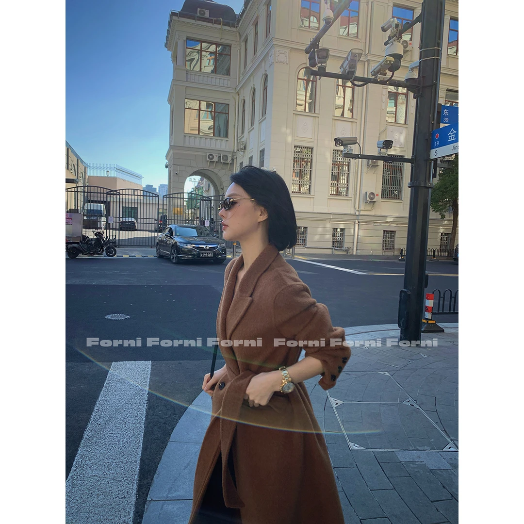 FORNI 理查德大衣 牦牛绒羊毛手工双面呢大衣