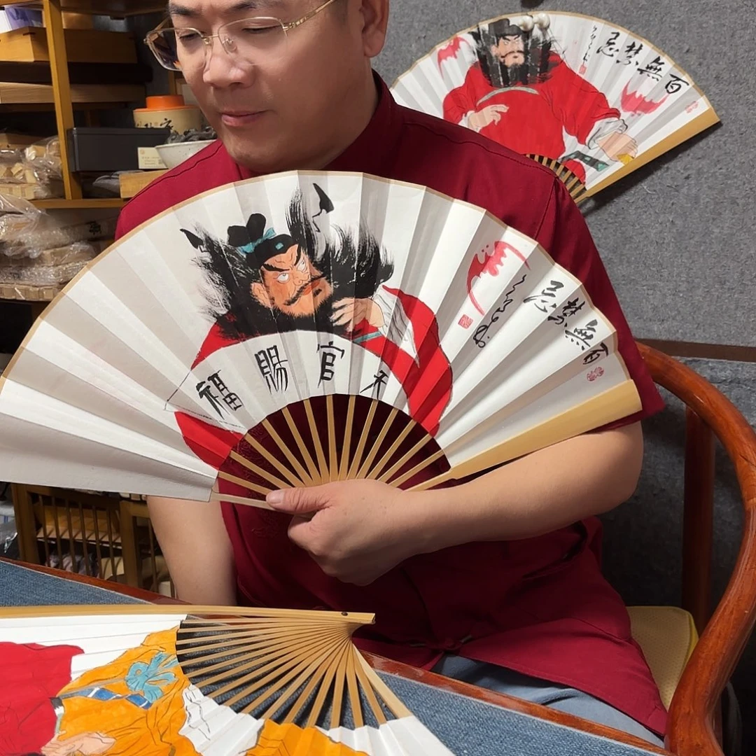 书法手写手绘10寸玉竹钟馗