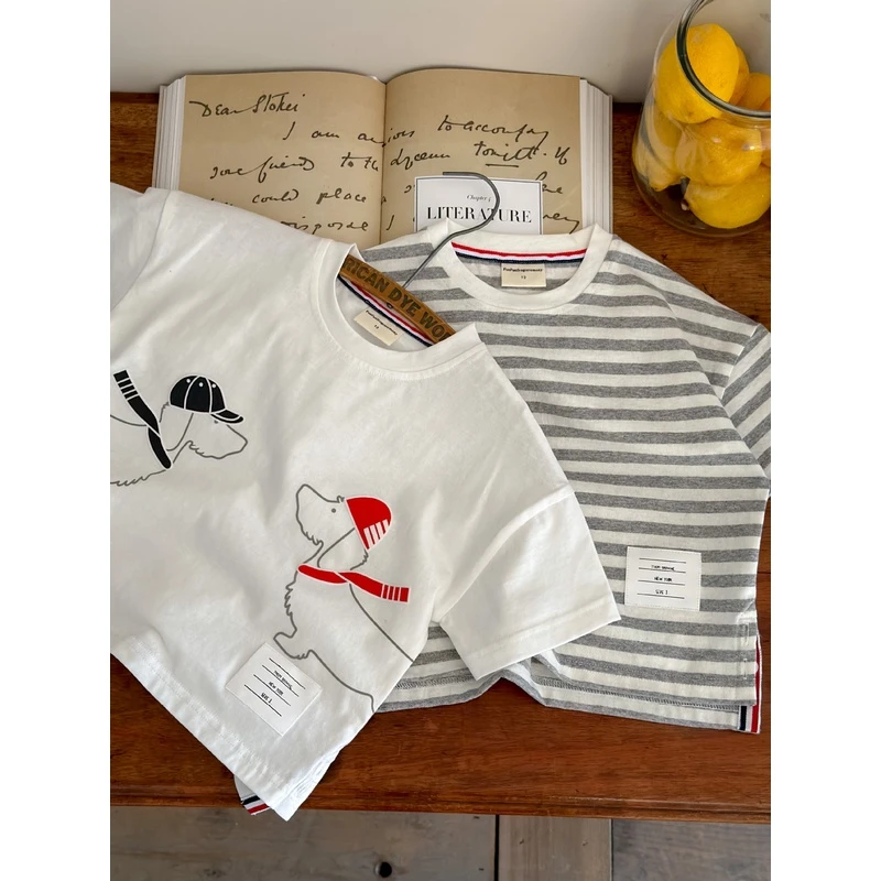 2025夏款短袖童装日系t恤中小童装布男童装女童夏季