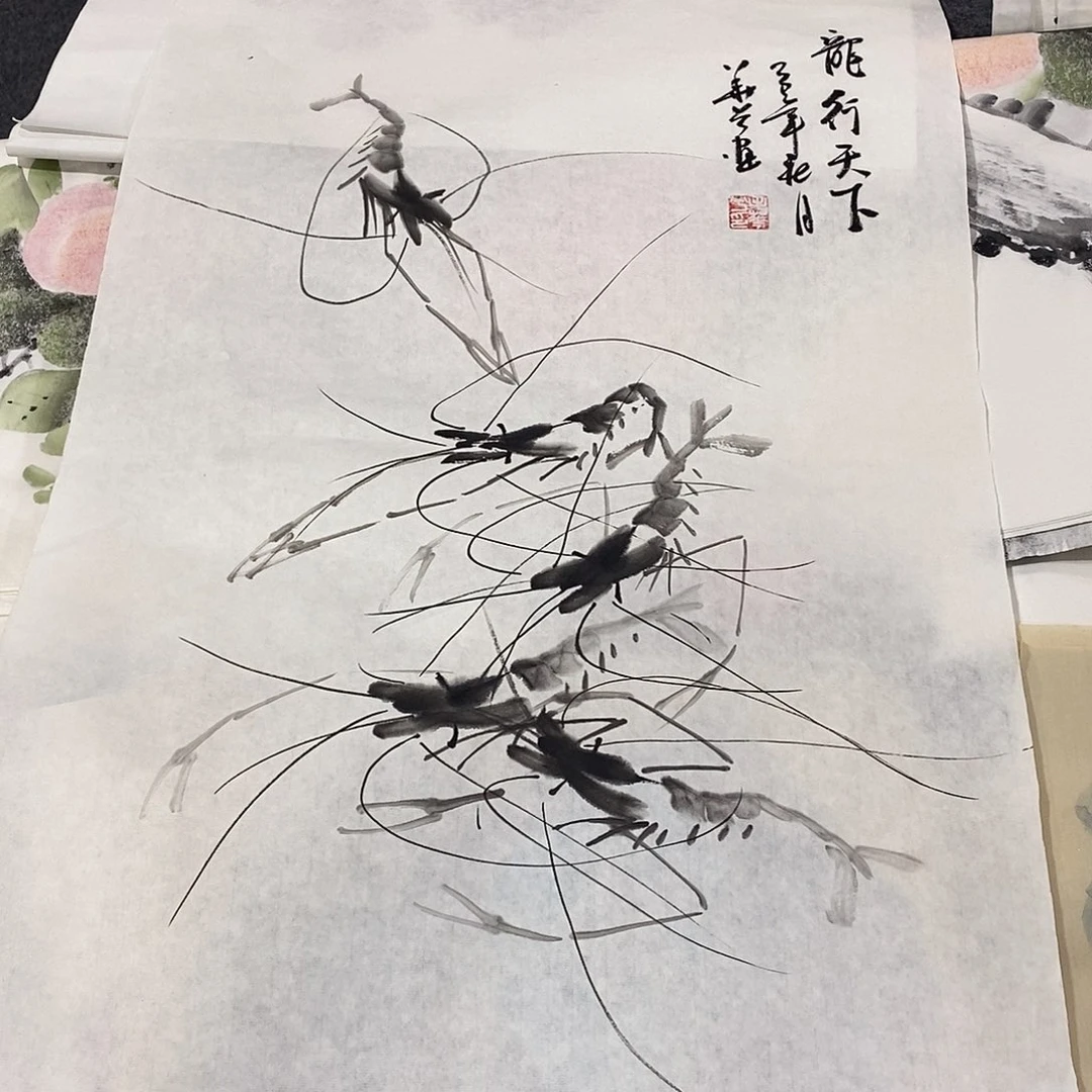 国画画画真的画画