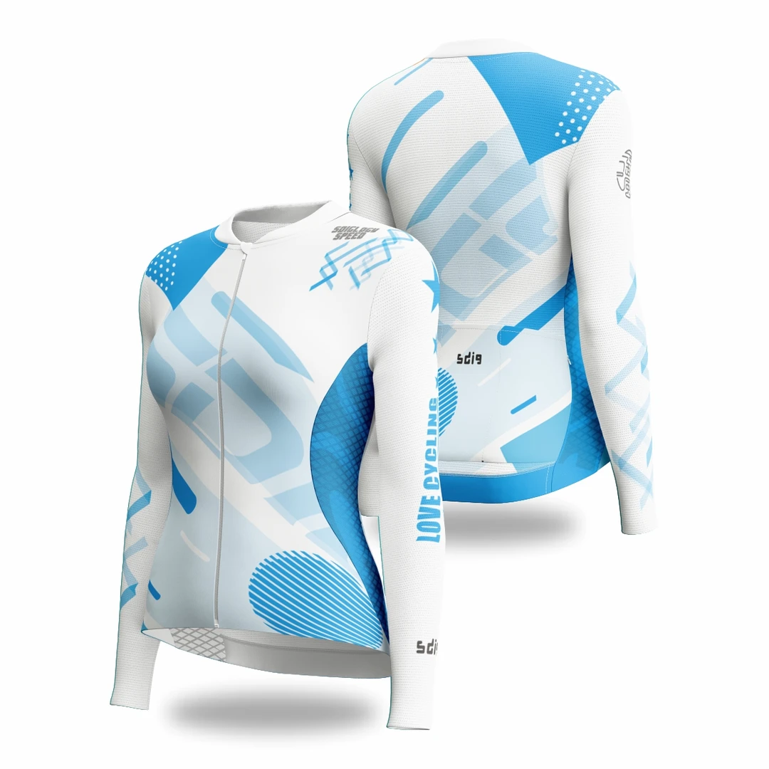 SDIG长袖自行车男女骑行服车队公路车骑行服定制高弹速干骑行修身