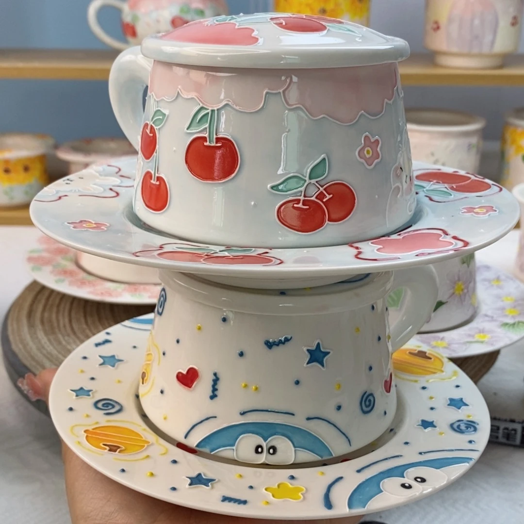 手绘手工制作陶瓷859鹿***✨