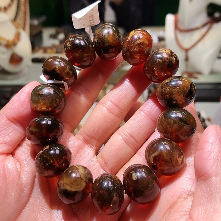 未镶嵌琥珀裸石19m花蜡