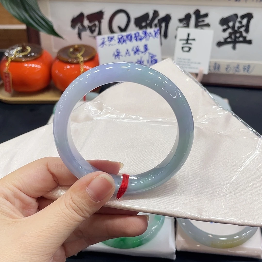 翡翠未镶嵌手镯天然缅甸A货翡翠手镯12