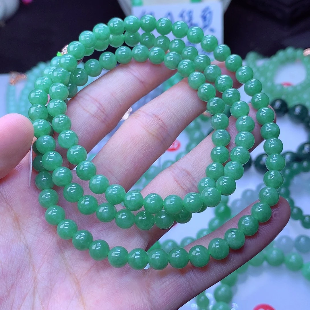 翡翠毛衣链未镶嵌卡6.7