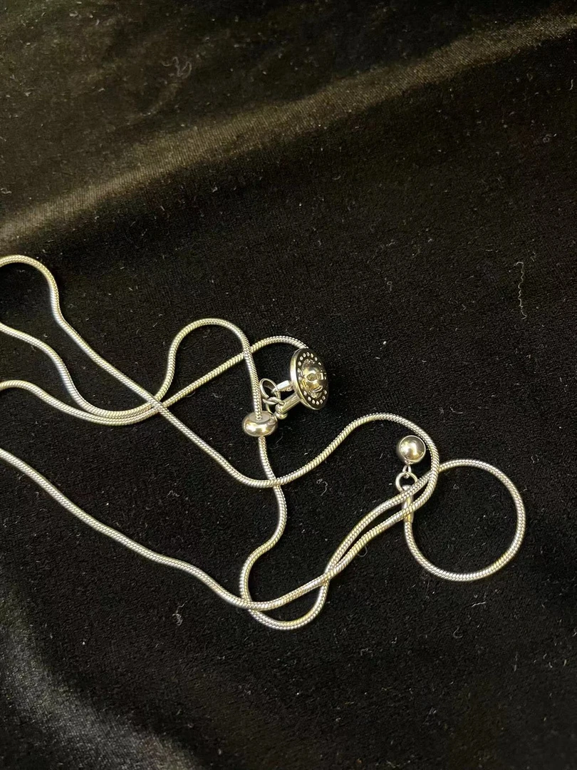 钛钢项链 轻奢百搭可调节不掉色坠链饰品211