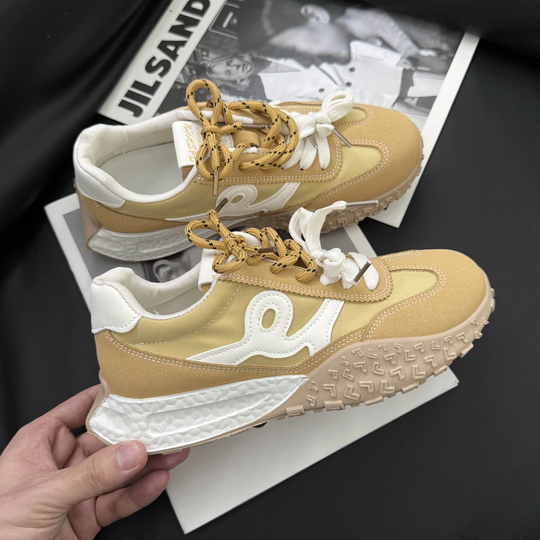 舒适感满满~拼色运动休闲厚底内增高复古阿甘德训鞋72X575