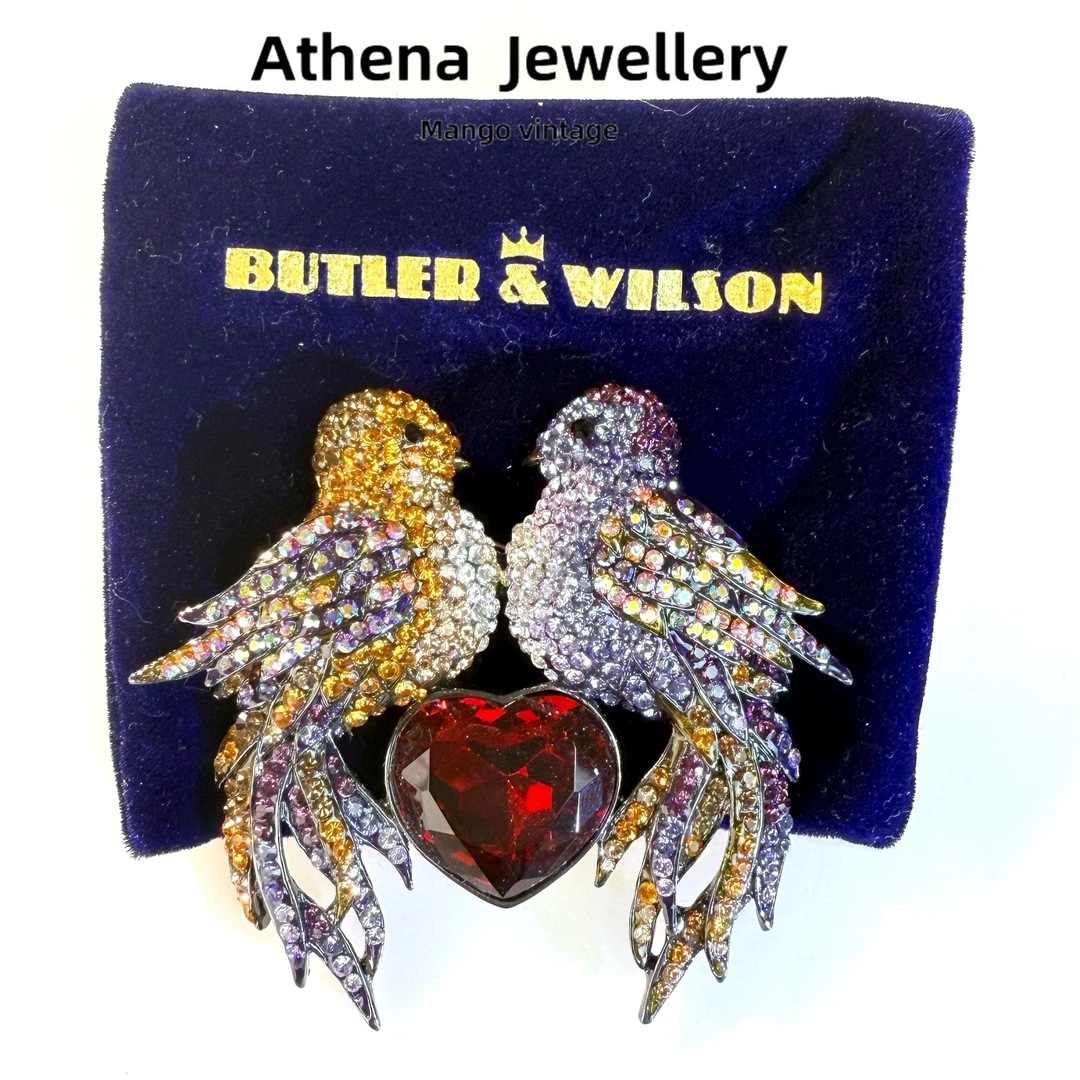 铜合金胸针 B&W比翼双飞胸针轻奢精美经典百搭时尚[正品中古]