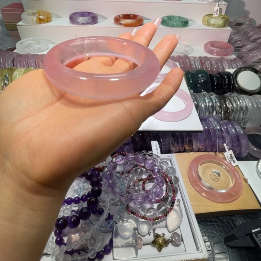 手镯未镶嵌水晶手镯59.5圈口8号