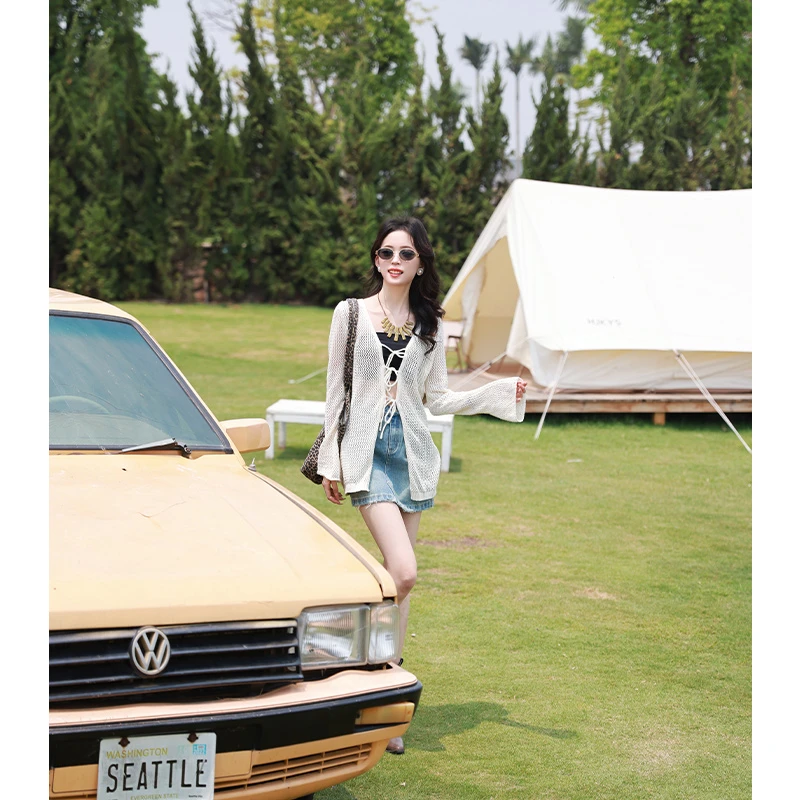 MELO/怀旧浅蓝定制面料廓形A字版牛仔短裙女高腰包臀半身裙夏新款