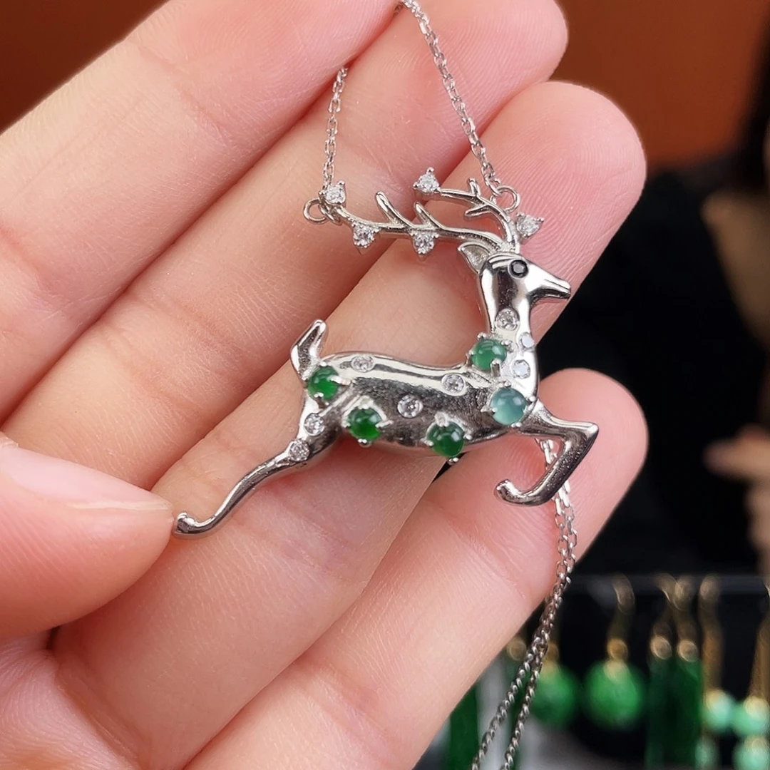 翡翠未镶嵌耳饰饰品