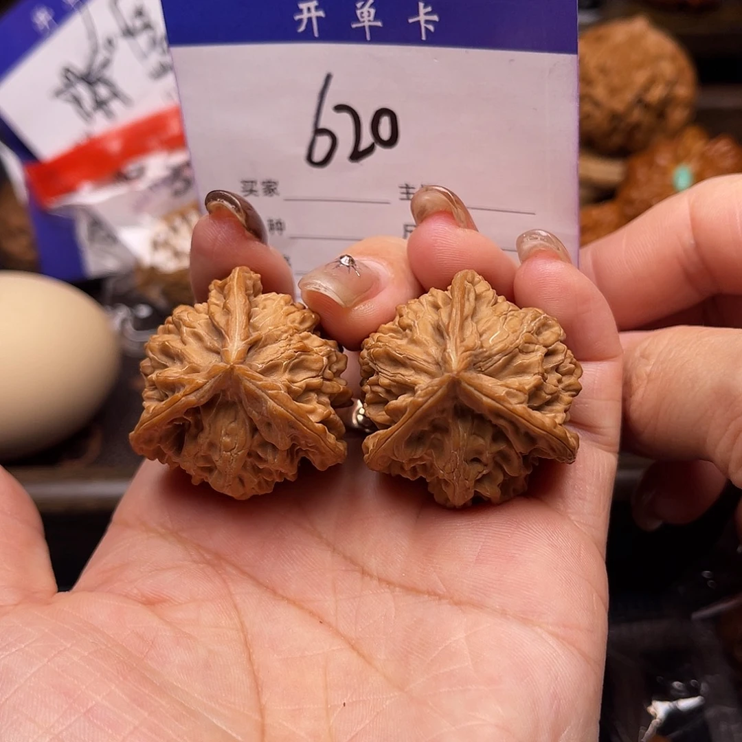 桃核吊坠盘山三棱35