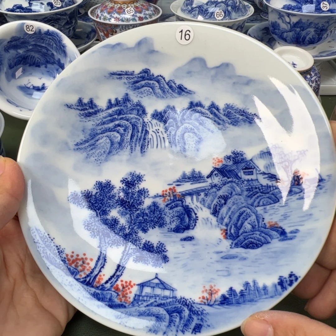 陶瓷景德镇纯手工纯手绘茶具木木16