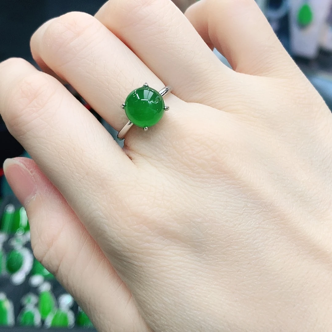 银S925镶嵌戒指玛瑙/玉髓