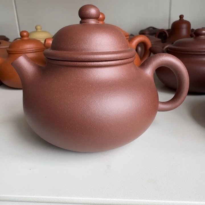 紫砂茶杯紫泥容天200cc