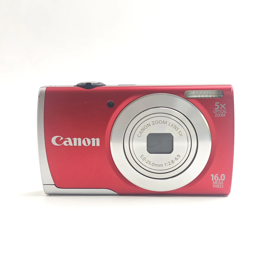 95新 Canon/佳能 a2500中国红1600万像素五倍变焦数码相机