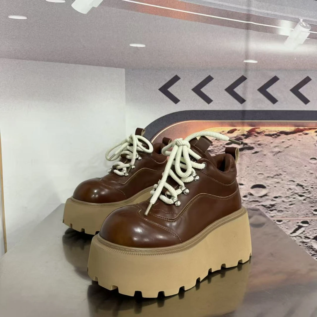 1633-7秋款新款2025圆头系带韩版简约休闲板鞋潮流百搭ins