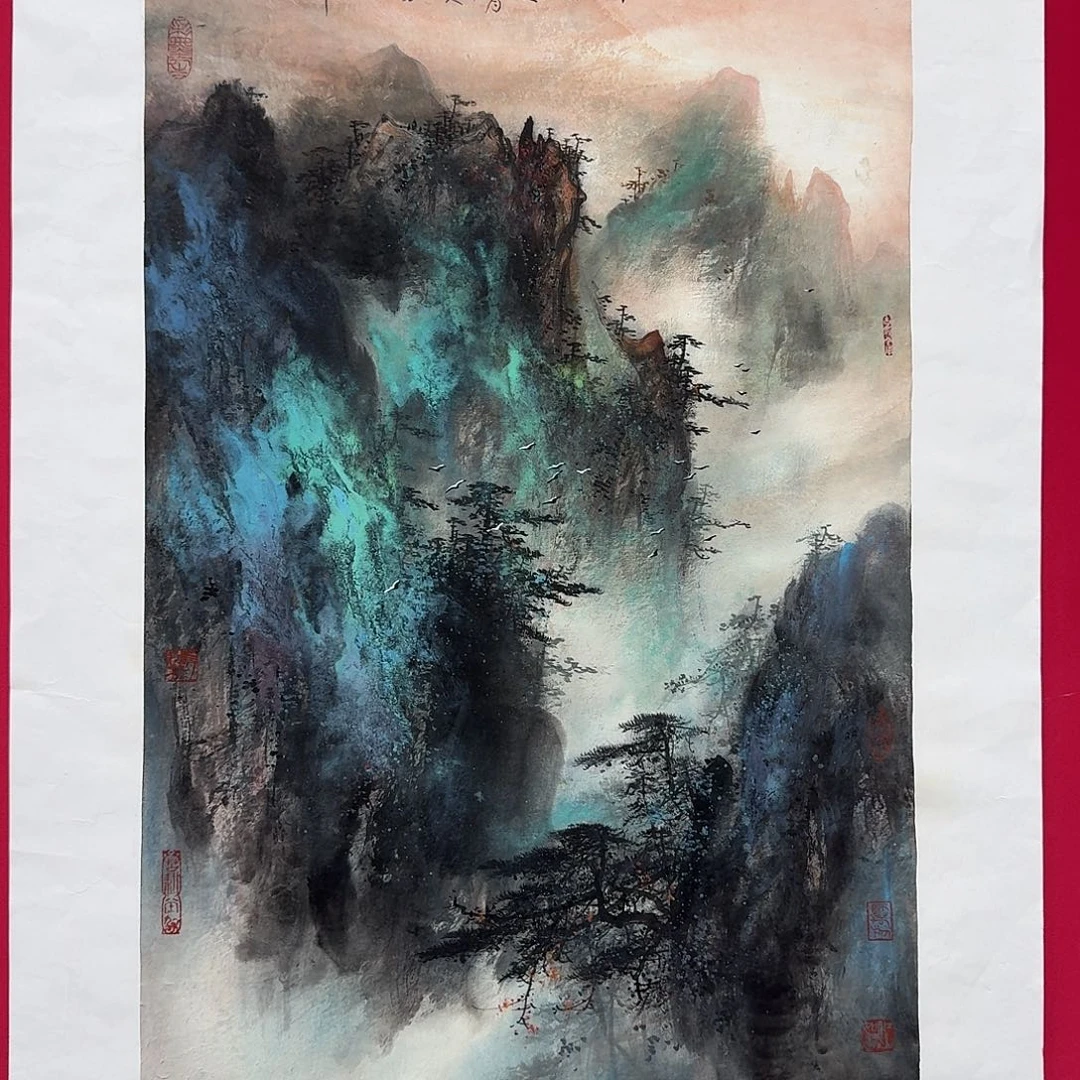 赵***国画李长田3平尺精品