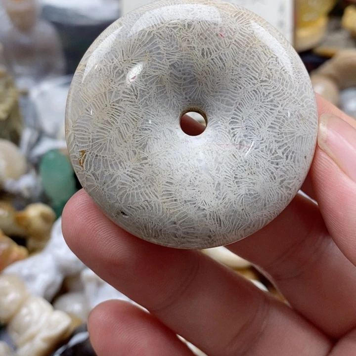硅化珊瑚（珊瑚玉）未镶嵌颈饰