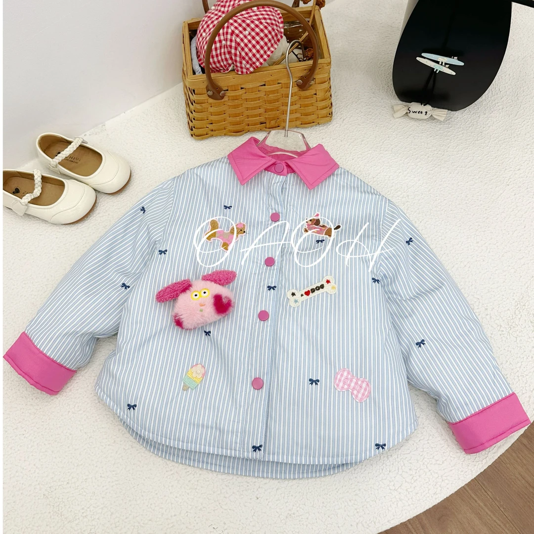 OAOH【现货】【游乐园】女童秋冬棉服洋气女生儿童冬季加厚韩版W8097