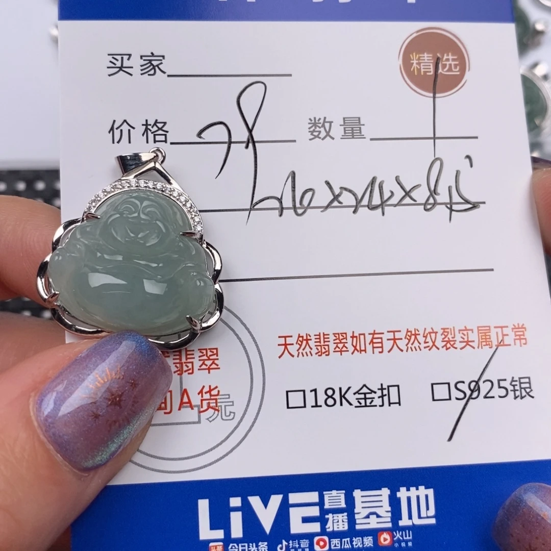 翡翠银S925镶嵌颈饰