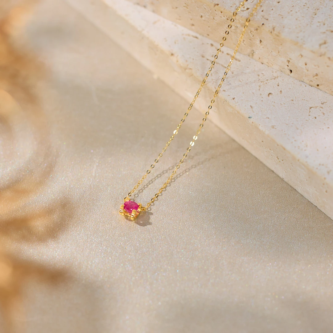 【歪歪】红宝石锁骨链*18K金镶嵌（多样性发一）XB-S7810