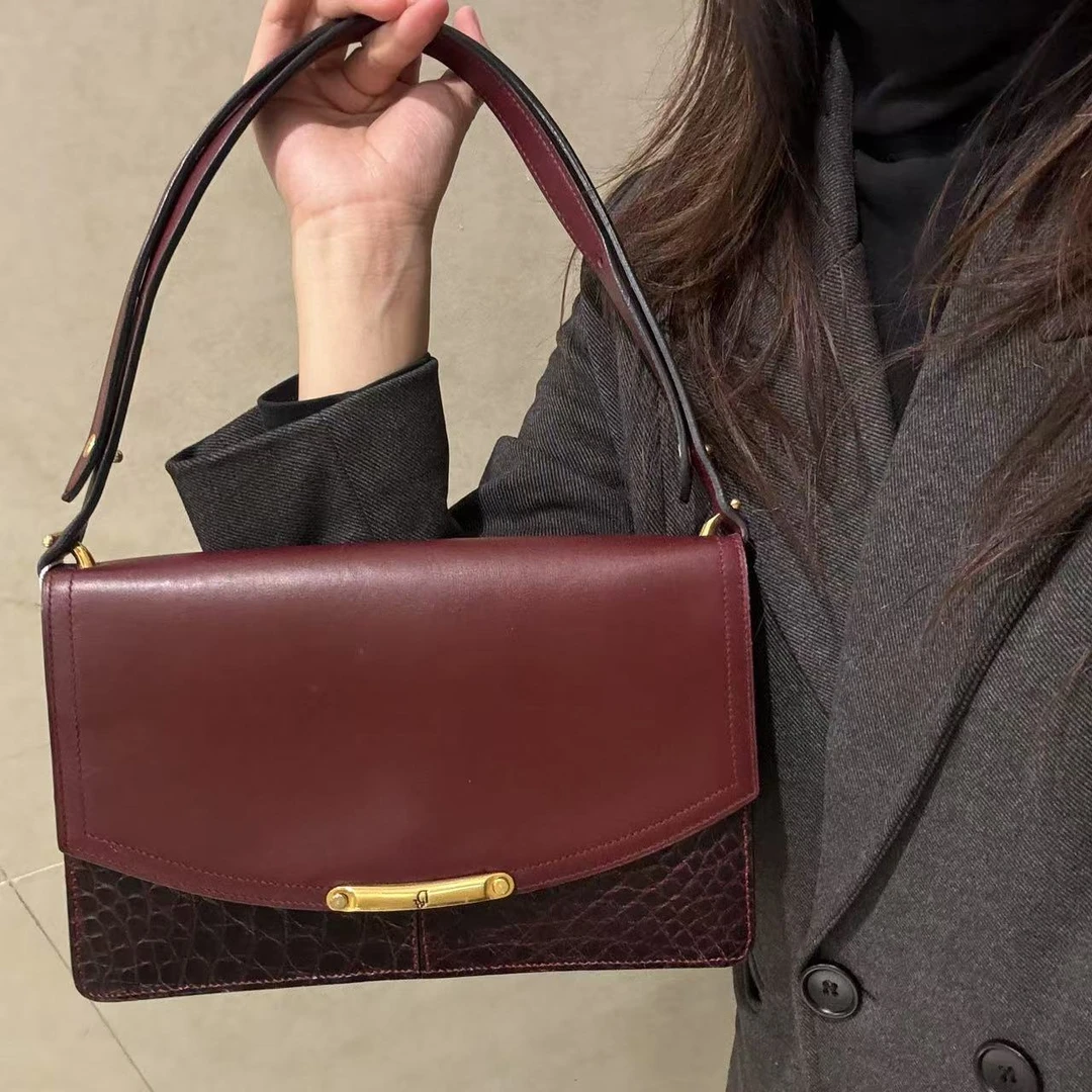 95新 DIOR/迪奥 【小考拉】Dior 酒红色单肩包